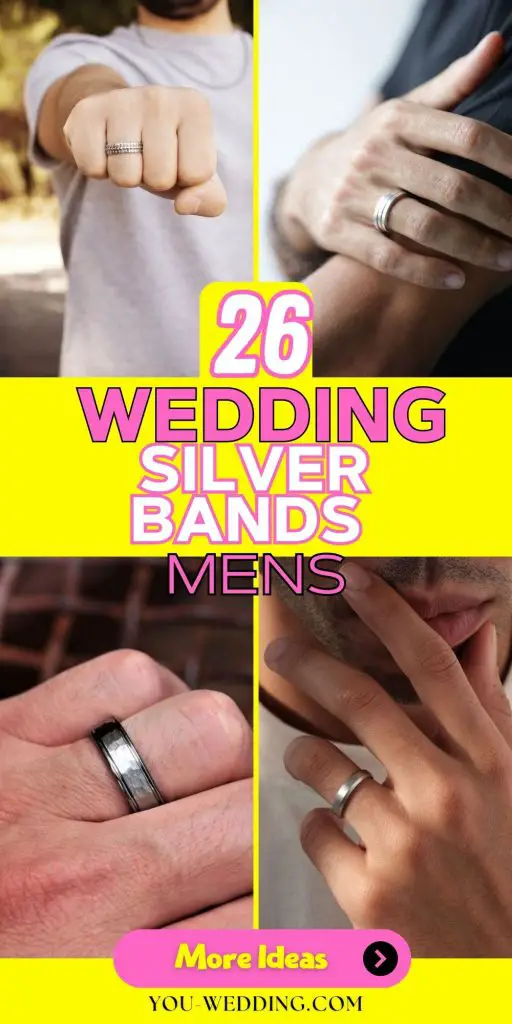 Timeless Elegance: Men's Silver Wedding Bands for Every Style 26 Ideas