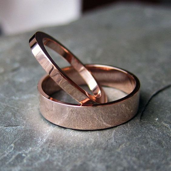 The Elegance of Rose Gold Men's Wedding Bands 23 Ideas