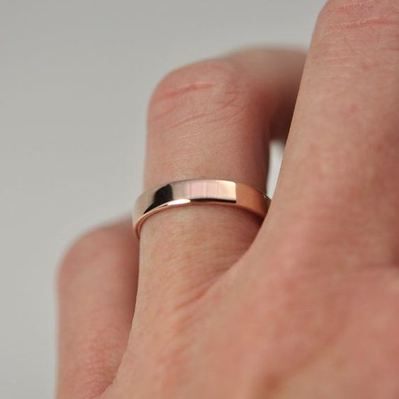 The Elegance of Rose Gold Men's Wedding Bands 23 Ideas