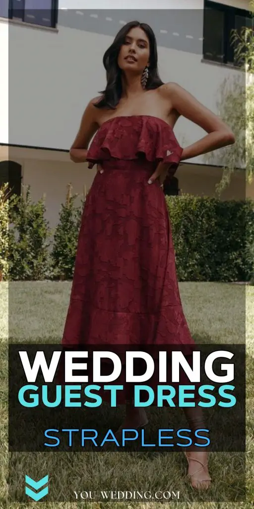 Stunning Strapless Wedding Guest Dress 28 Ideas