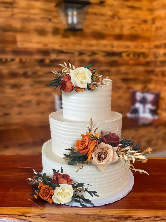 Fall Wedding Cake 24 Ideas for a Perfect Autumn Celebration