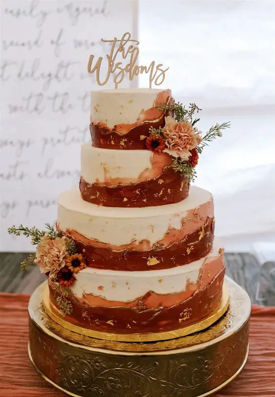 Elegant Fall Wedding Cakes 22 Ideas: A Visual Feast