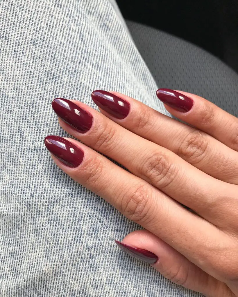 Elegant Burgundy Nails for Fall Weddings 26 Ideas