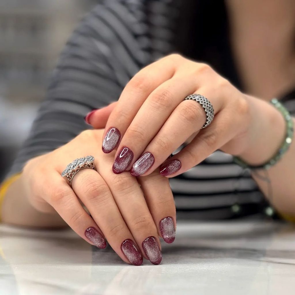 Elegant Burgundy Nails for Fall Weddings 26 Ideas