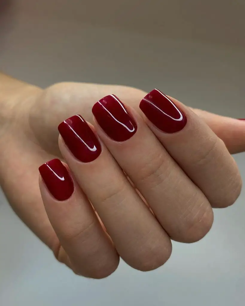 Elegant Burgundy Nails for Fall Weddings 26 Ideas