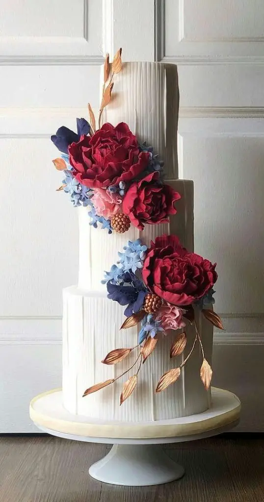 Fall Wedding Cake Flowers 25 Ideas: A Perfect Blend of Nature and Elegance