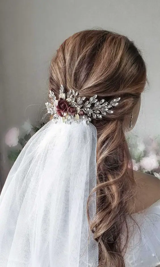 Stunning Fall Wedding Hairstyles with Veil: Top Trends and 21 Ideas for Brides