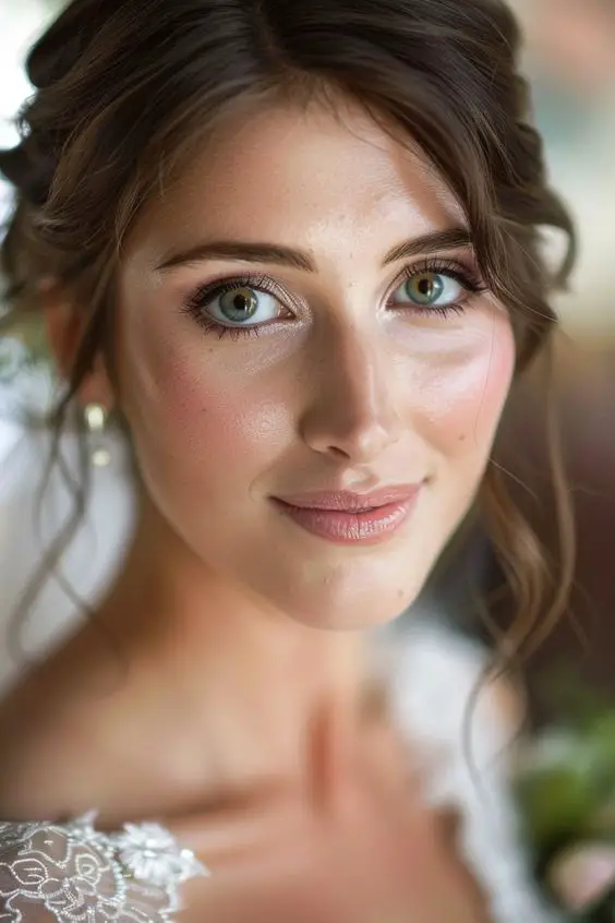 Fall Wedding Makeup for Brides with Hazel Eyes 23 Ideas