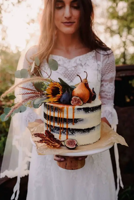 Fall Wedding Cake 24 Ideas for a Perfect Autumn Celebration