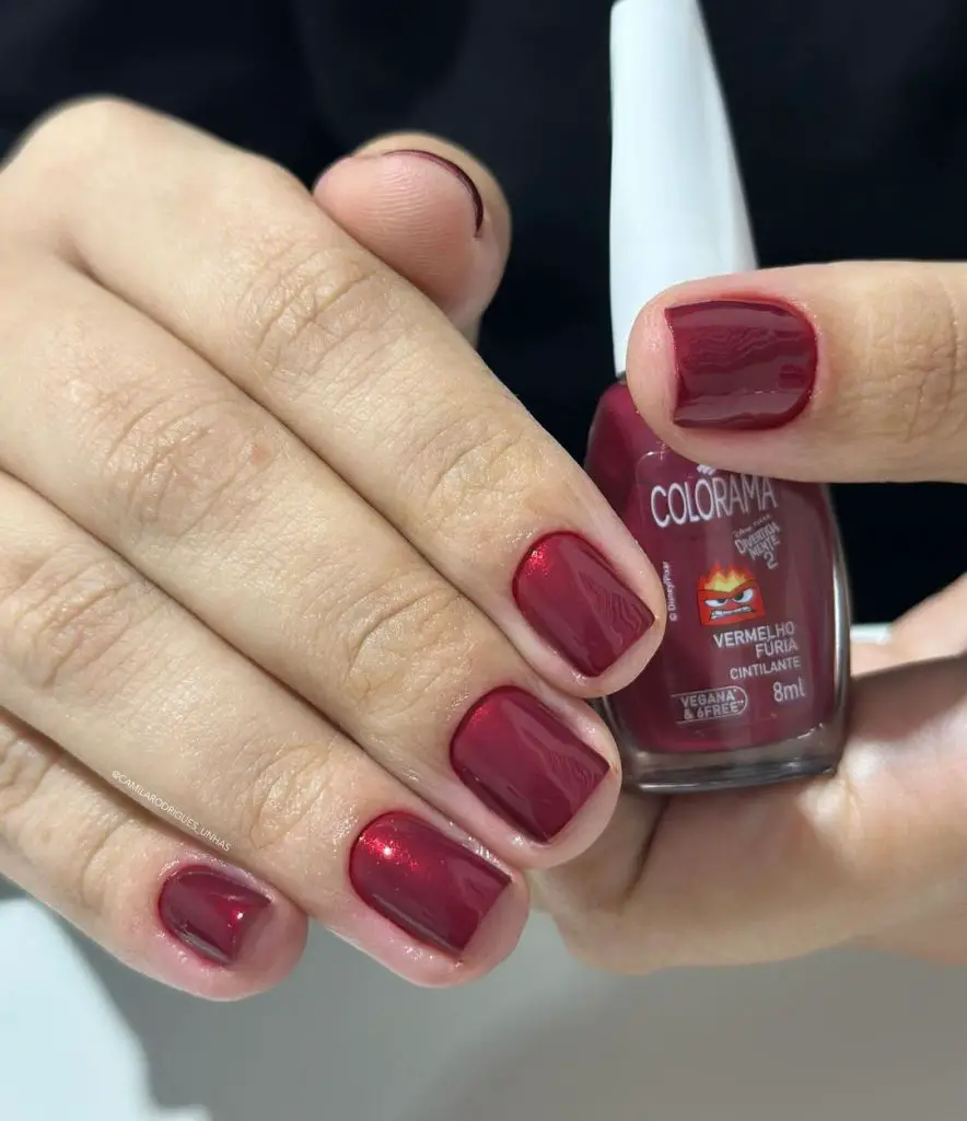 Elegant Burgundy Nails for Fall Weddings 26 Ideas