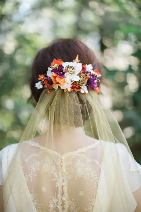 Stunning Fall Wedding Hairstyles with Veil: Top Trends and 21 Ideas for Brides