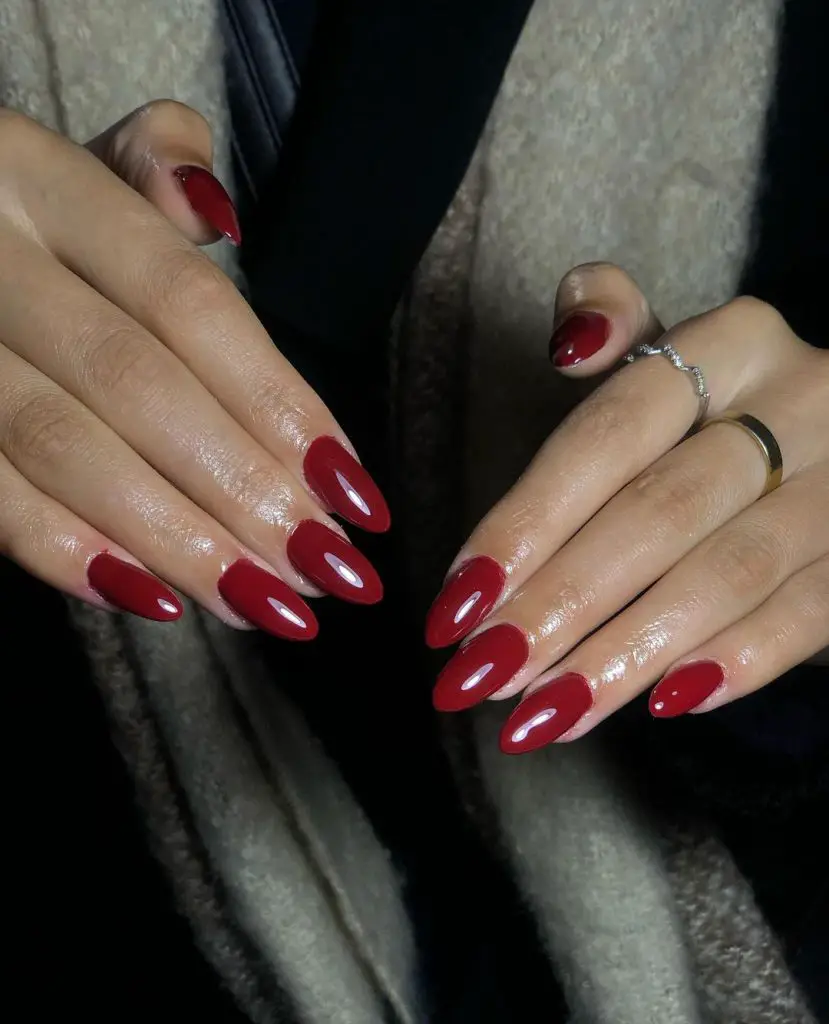 Elegant Burgundy Nails for Fall Weddings 26 Ideas