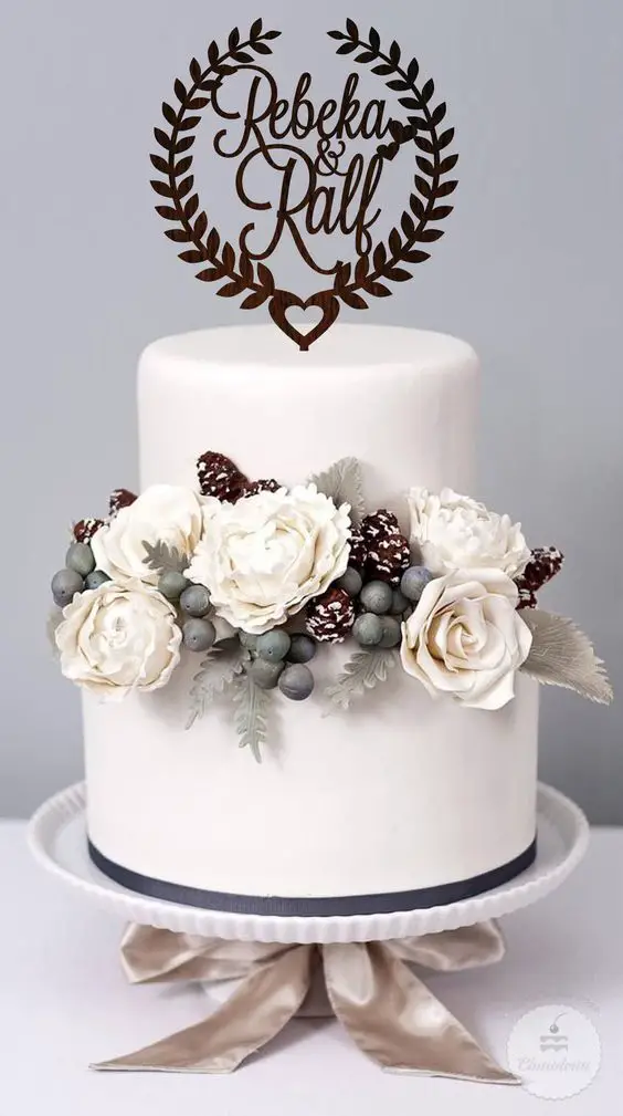 Fall Wedding Cake Flowers 25 Ideas: A Perfect Blend of Nature and Elegance