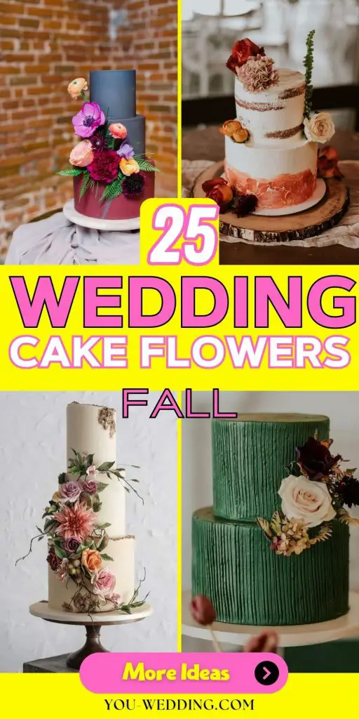 Fall Wedding Cake Flowers 25 Ideas: A Perfect Blend of Nature and Elegance