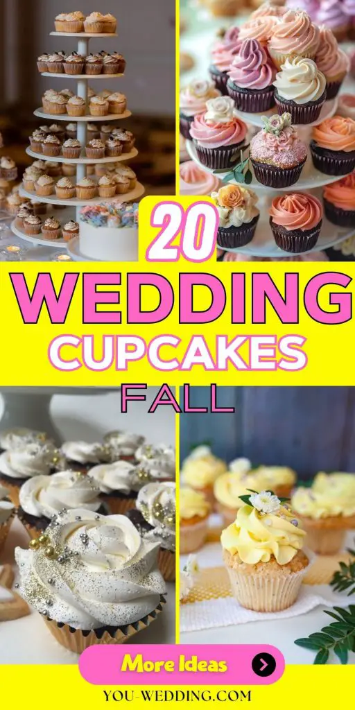 Fall Wedding Cupcakes: Delightful 20 Ideas for Your Autumn Celebration