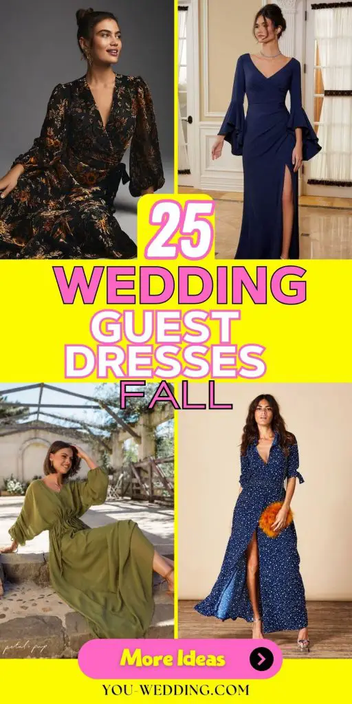 Stunning Fall Wedding Guest Dresses: Top Trends and 25 Ideas