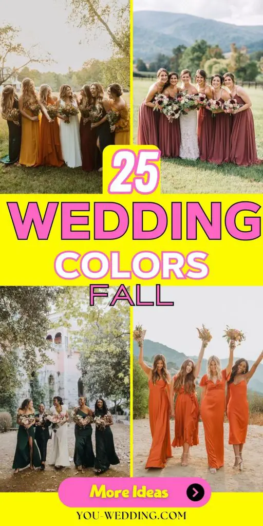 The Ultimate Guide to Fall Wedding Colors 25 Ideas: Perfect Palettes for Your Autumn Celebration