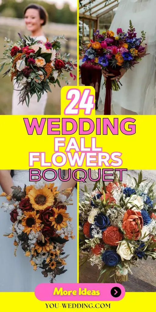 Wedding Fall Flowers Bouquet 24 Ideas: Captivating Autumnal Blooms for Brides