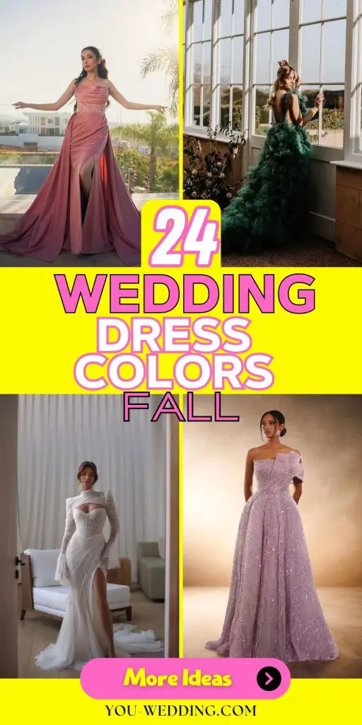 Exploring Fall Wedding Dress Colors 24 Ideas: A Guide for the Modern Bride