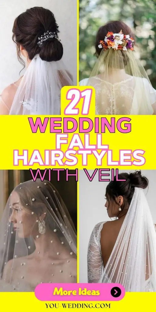 Stunning Fall Wedding Hairstyles with Veil: Top Trends and 21 Ideas for Brides