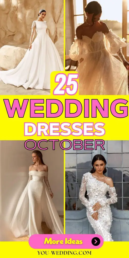 October Wedding Dresses 25 Ideas: A Fashionable Guide for the Modern Bride