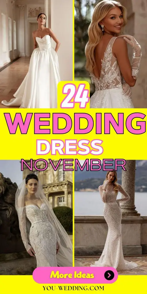 Embracing November Wedding Dresses 24 Ideas: Styles and Trends for the Modern Bride