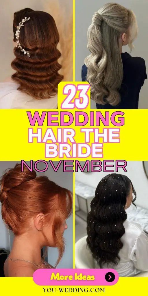 Stunning November Wedding Hair 23 Ideas for the Bride