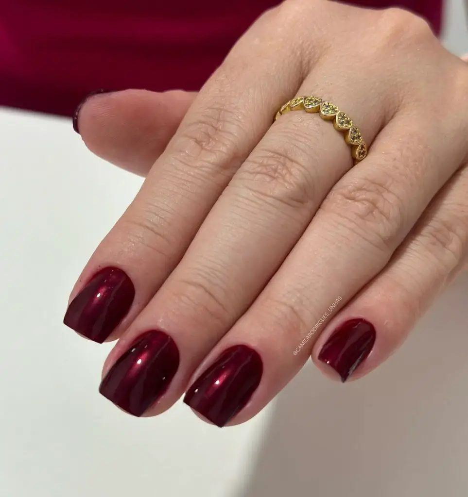 Elegant Burgundy Nails for Fall Weddings 26 Ideas