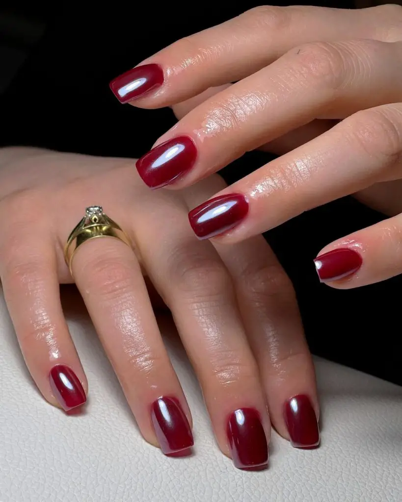 Elegant Burgundy Nails for Fall Weddings 26 Ideas