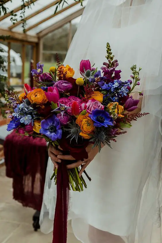 Wedding Fall Flowers Bouquet 24 Ideas: Captivating Autumnal Blooms for Brides