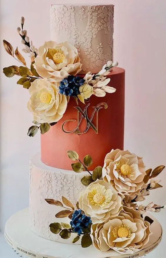 Fall Wedding Cake Flowers 25 Ideas: A Perfect Blend of Nature and Elegance