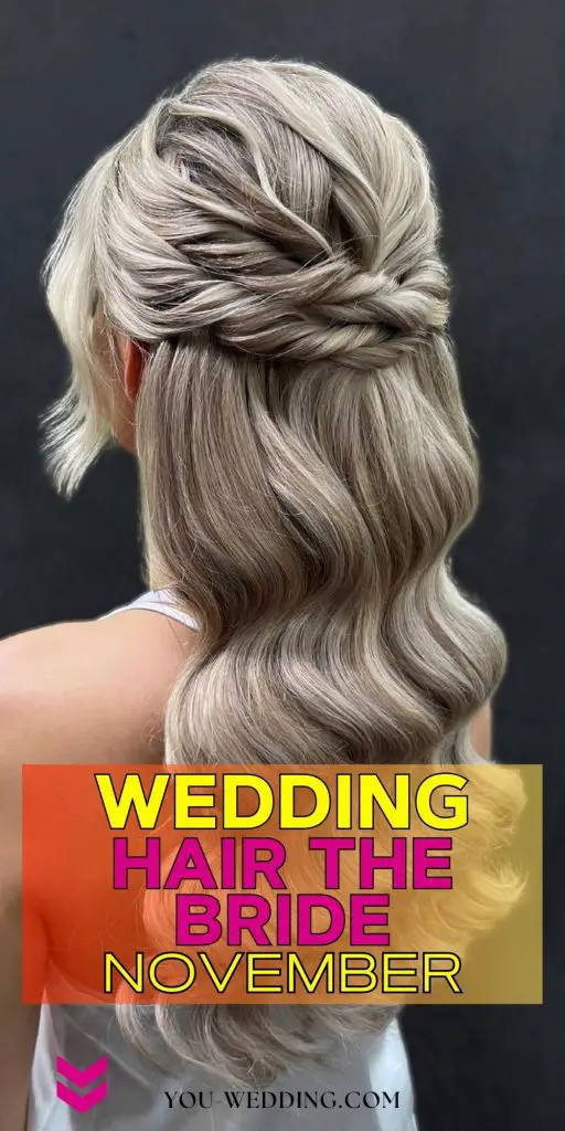 Stunning November Wedding Hair 23 Ideas for the Bride