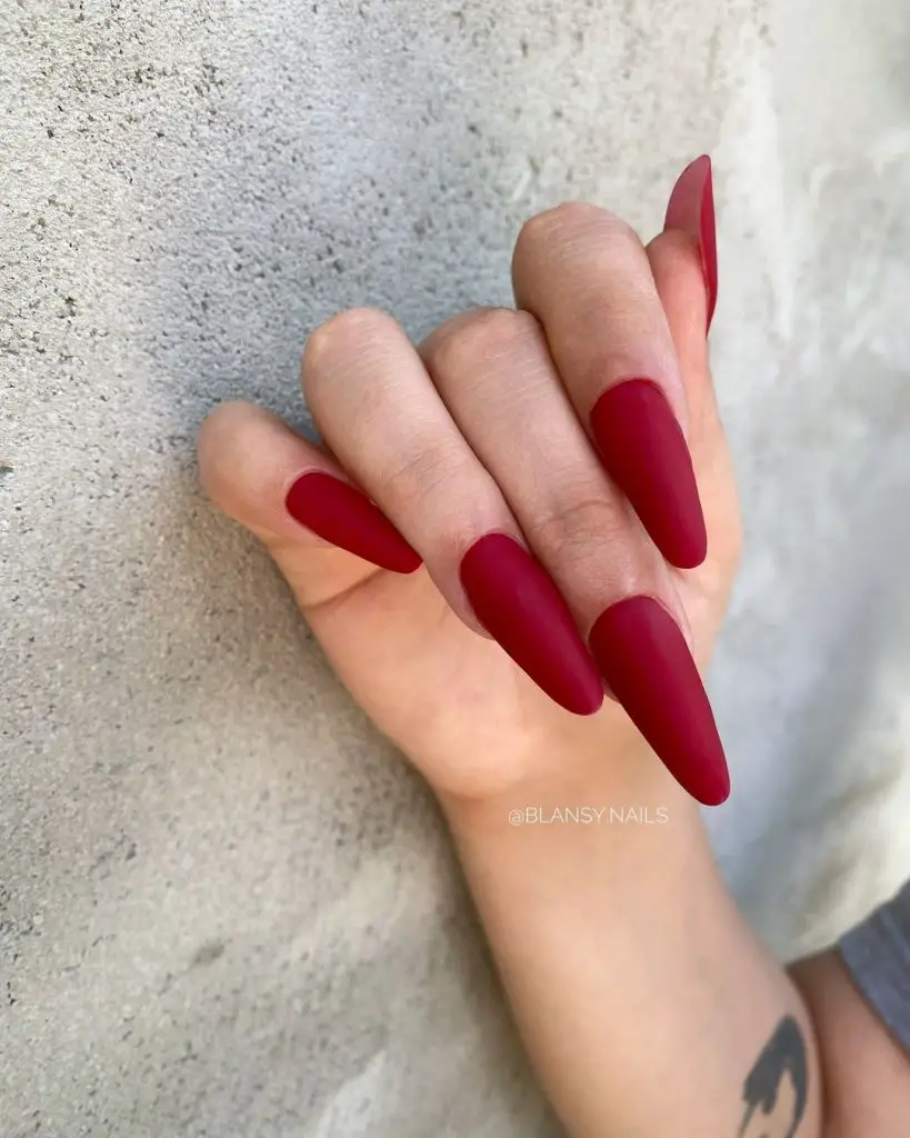 Elegant Burgundy Nails for Fall Weddings 26 Ideas