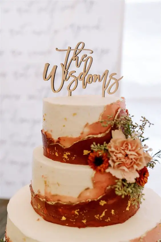 Fall Wedding Cake 24 Ideas for a Perfect Autumn Celebration