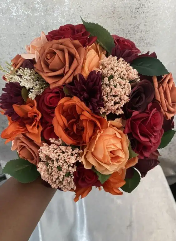 Wedding Fall Flowers Bouquet 24 Ideas: Captivating Autumnal Blooms for Brides