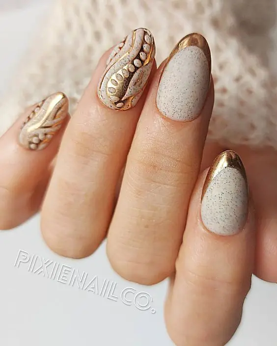 Fall Wedding Nails 21 Ideas: The Perfect Almond Shape