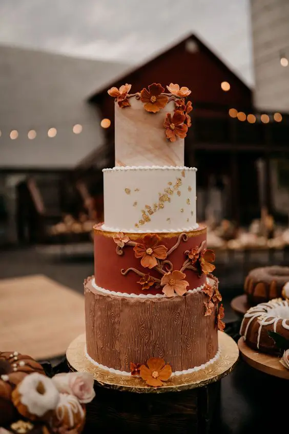 Elegant Fall Wedding Cakes 22 Ideas: A Visual Feast