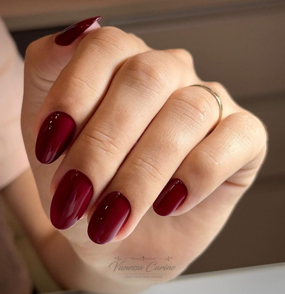 Elegant Burgundy Nails for Fall Weddings 26 Ideas