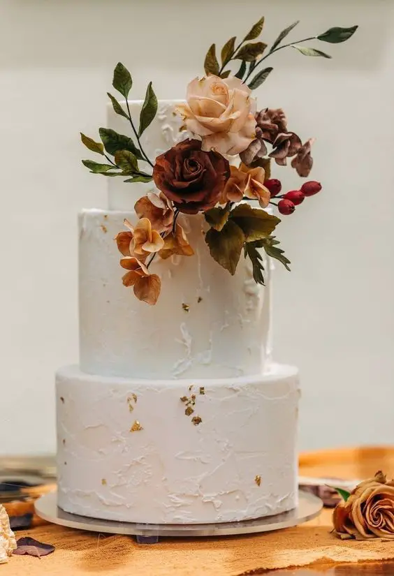 Fall Wedding Cake 24 Ideas for a Perfect Autumn Celebration