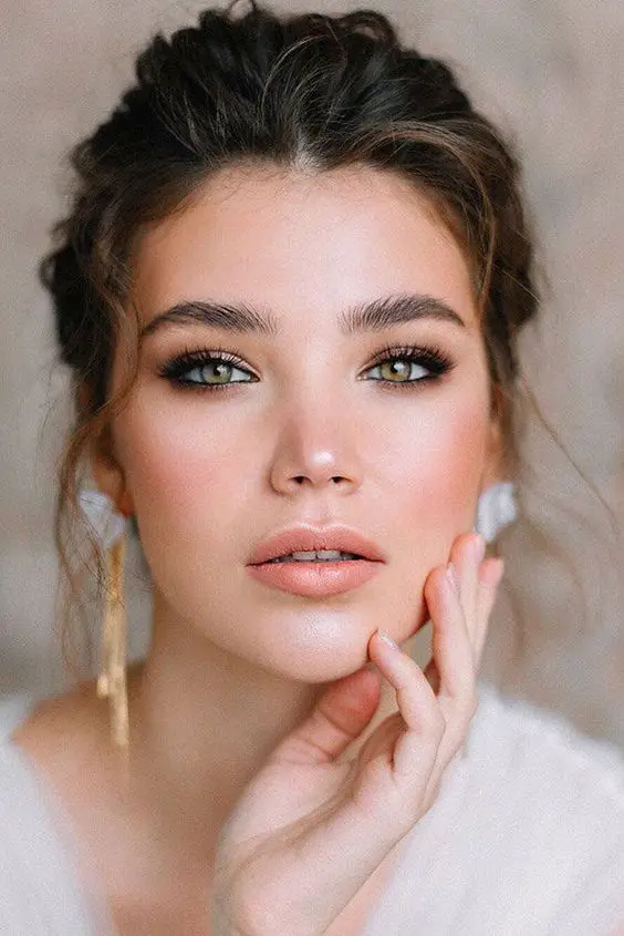 Fall Wedding Makeup for Brides with Hazel Eyes 23 Ideas