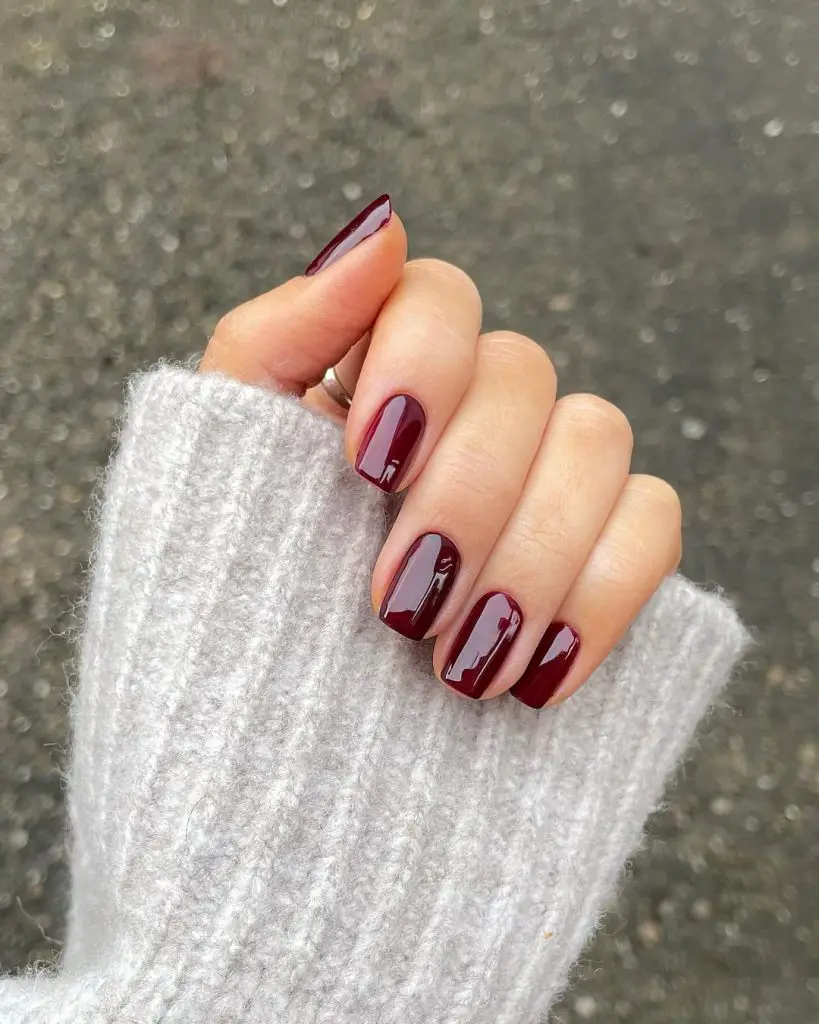 Elegant Burgundy Nails for Fall Weddings 26 Ideas