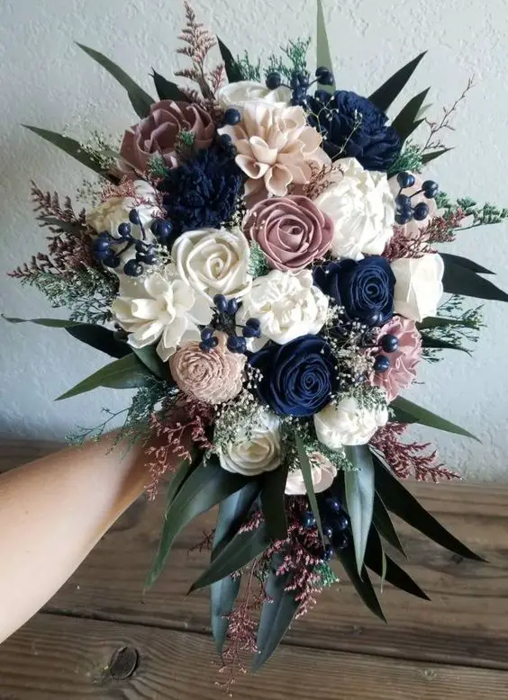 Autumn Wedding Flowers 21 Ideas: A Blue-Tinted Dream