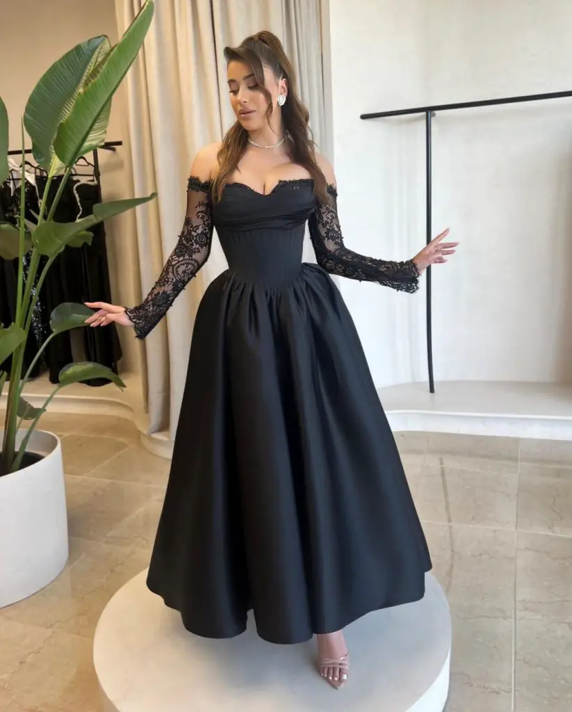 Elegant September Wedding Guest Dresses in Black for Every Occasion 26 Ideas