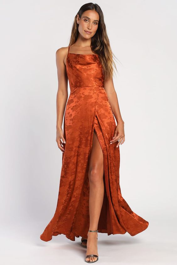 The Ultimate Guide to Choosing a Stunning Fall Wedding Guest Dress in Vibrant Orange Hues 23 Ideas