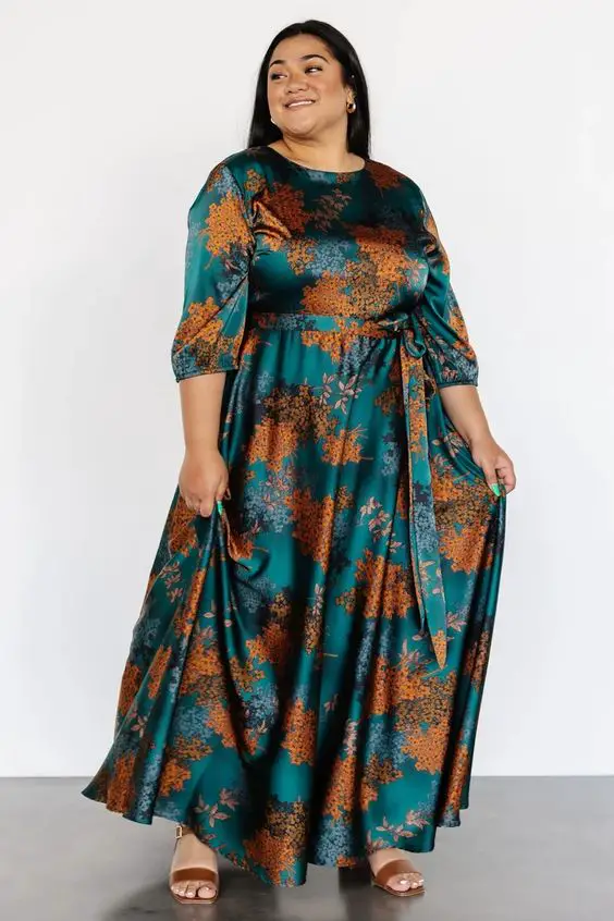 Stunning Fall Wedding Guest Dresses in Plus Size for Every Occasion 23 Ideas