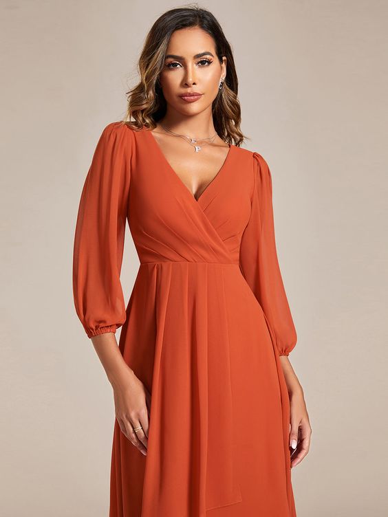 The Ultimate Guide to Choosing a Stunning Fall Wedding Guest Dress in Vibrant Orange Hues 23 Ideas