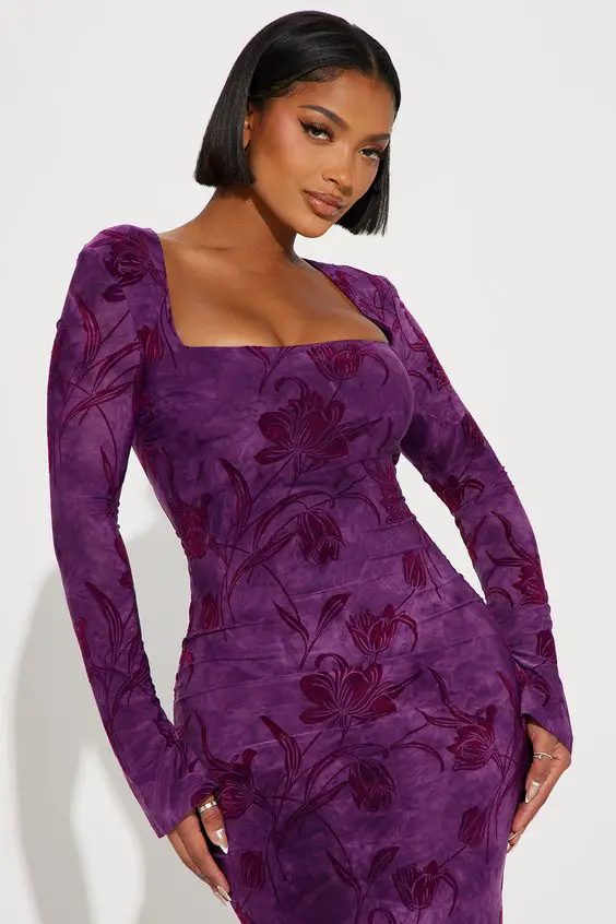 Embracing Elegance: Autumn Wedding Guest Dresses in Purple 22 Ideas