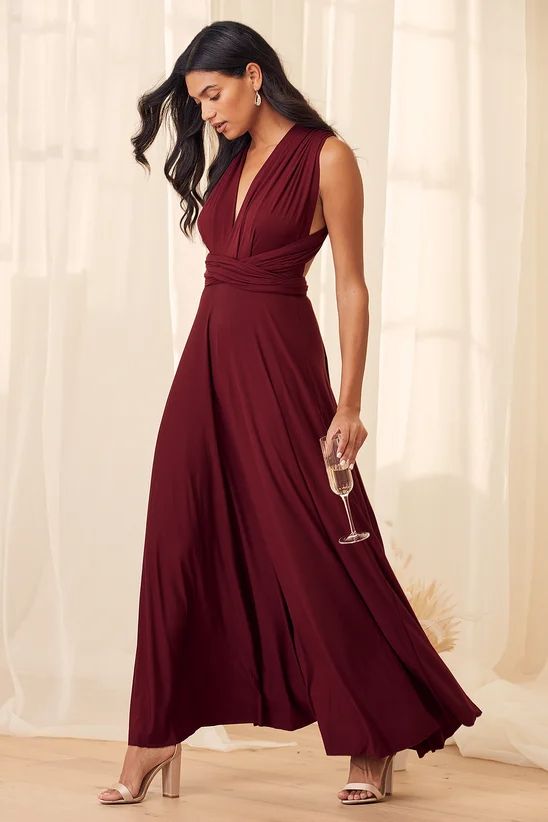 Fall Wedding Guest Dress in Burgundy 23 Ideas: A Timeless Statement