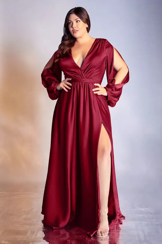 Stunning Fall Wedding Guest Dresses in Plus Size for Every Occasion 23 Ideas