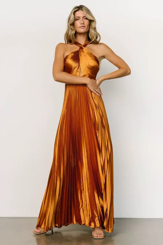 The Ultimate Guide to Choosing a Stunning Fall Wedding Guest Dress in Vibrant Orange Hues 23 Ideas